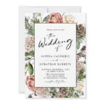 QR-kod Ro och Gräs-kalligrafi Winter Wedding