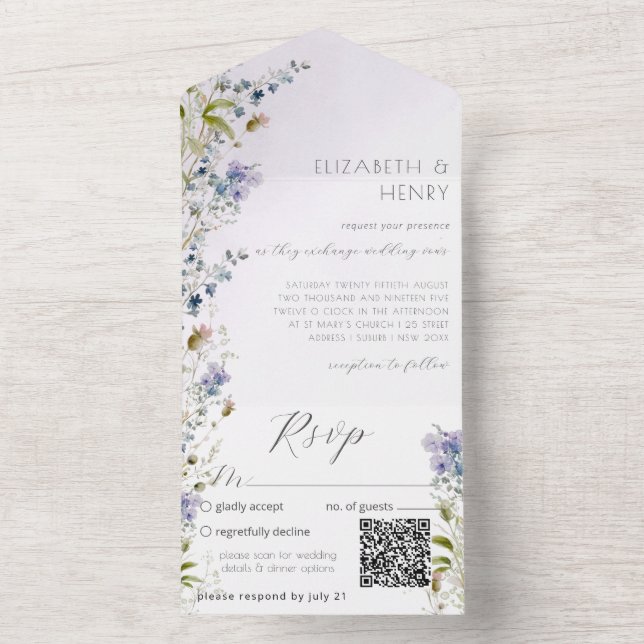 QR-kod Romantic Wildblomma (Inside)