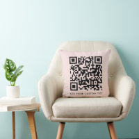QR-kod |  Rosa - minimalistisk enkel skanningsbar