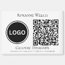 QR-kod Round Logotyp Business Company Large