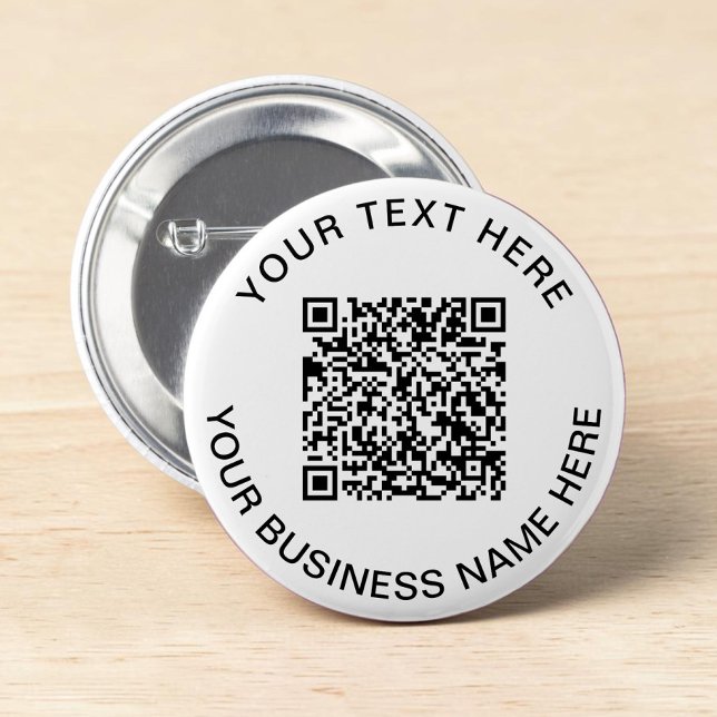 QR-kod - säljfrämjande åtgärder Knapp (QR Code Promotional Button Pin)