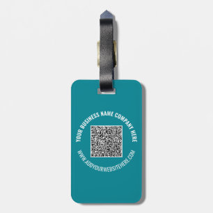 QR-kod Scan Anpassningsbar Text och Färg Luggage T Bagagebricka