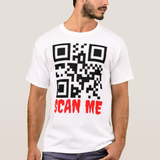QR-kod Scan Me Hitta sökbarskon för mig T Shirt