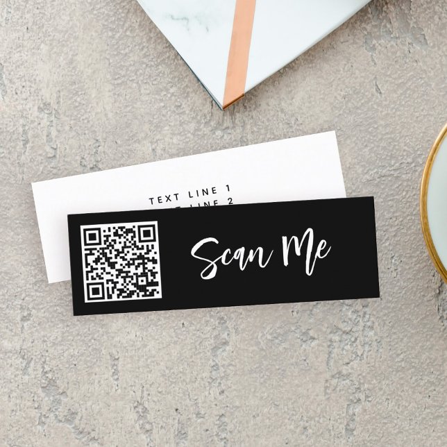 QR-kod Scan me Professionell Small Business  Mini Visitkort (Skapare uppladdad)