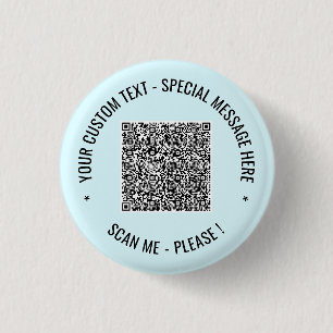 QR-kod Skanna info Anpassad text och färger knapp