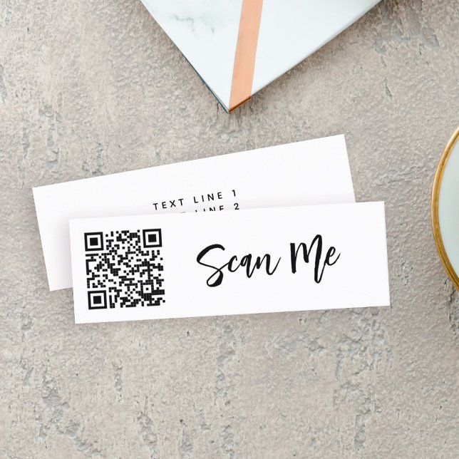 QR-kod Skanna mig Venmo Professionell Small Busine Mini Visitkort (Skapare uppladdad)