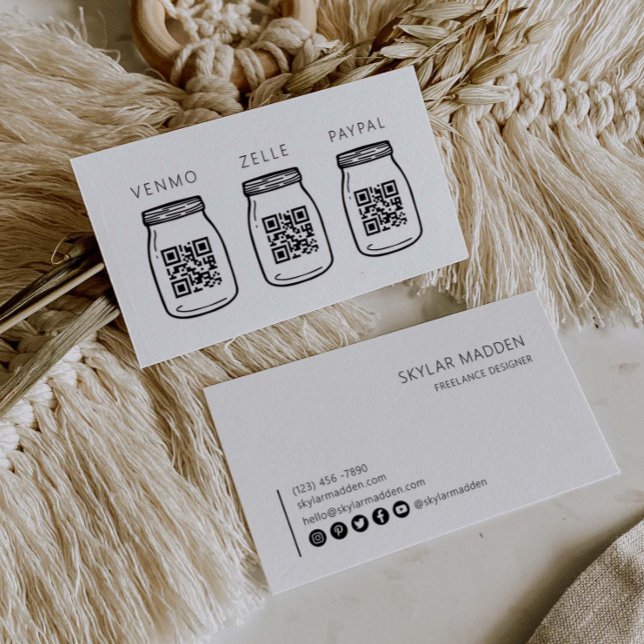 QR-kod Skanningstips för mindre Affärskort Pengara Visitkort (Skapare uppladdad)