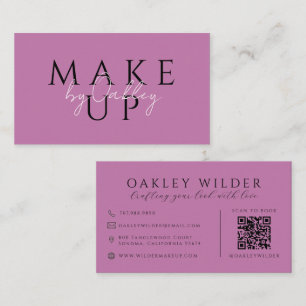 QR-kod Sminkartist Lilac Visitkort