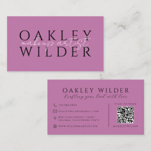 QR-kod Sminkartist Lilac Visitkort