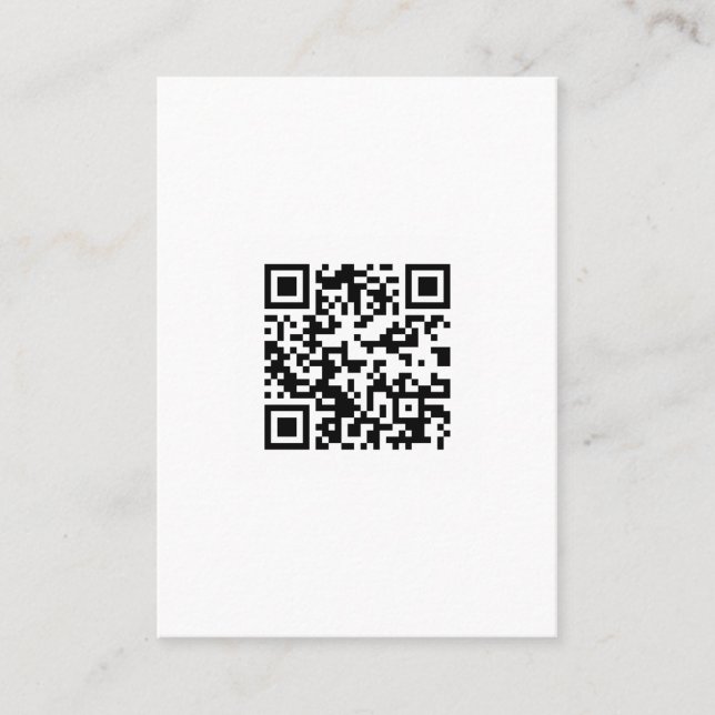 QR-kod, snabbsvarskod, svartvitt och svartvitt Visitkort (Framsida)