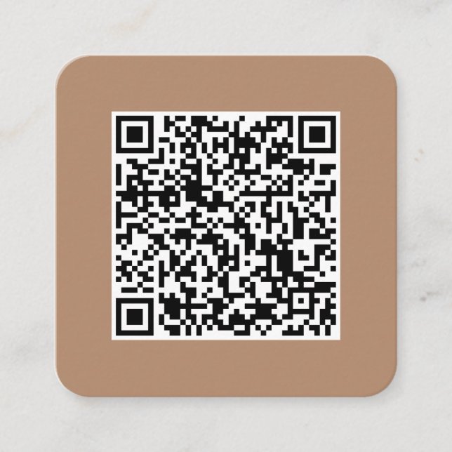 QR-kod-Social Media-Modern-Simple-Professionell Sq Fyrkantigt Visitkort (Framsida)