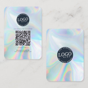 QR-kod Social Media och webbplats Holografi Visitkort