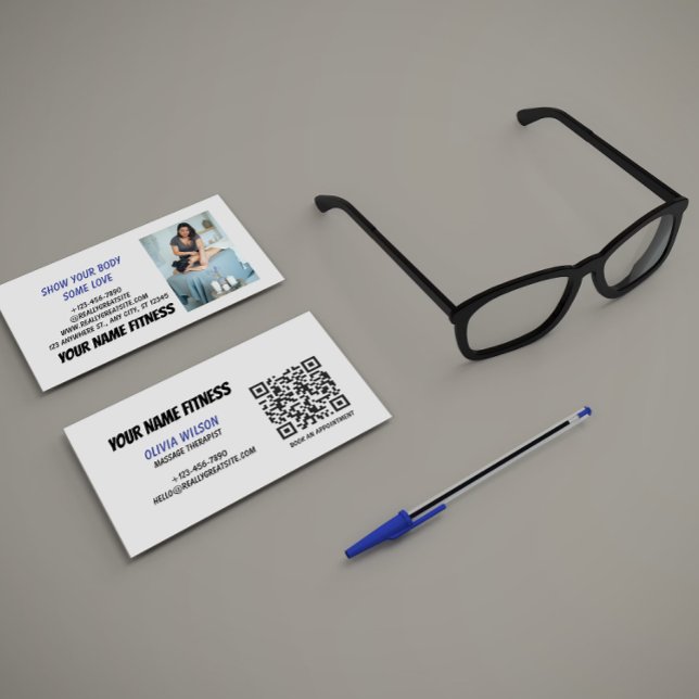 QR-kod Sociala Medier Modernt Visitkort (Skapare uppladdad)