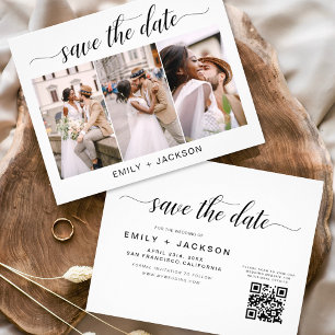 QR-kod - Spara foto för modern inbjudan till datum