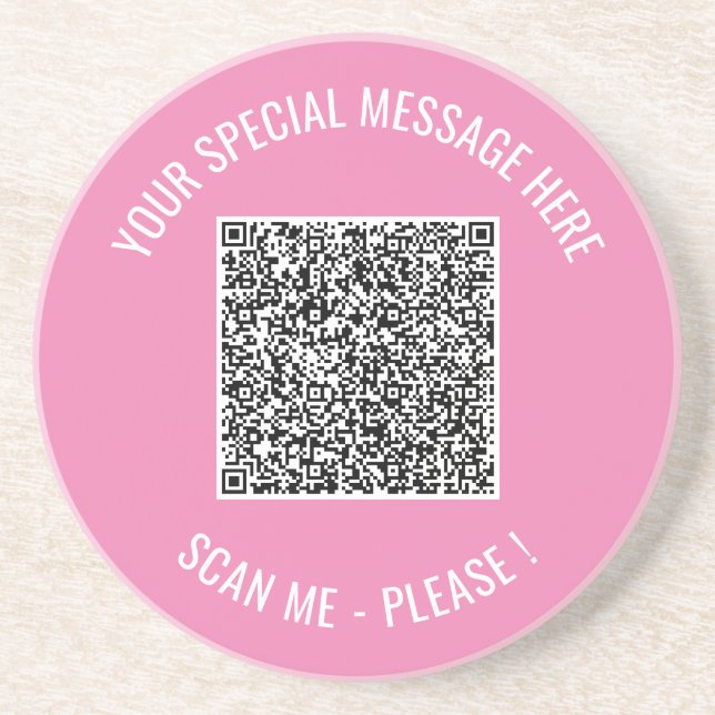 QR-kod - Speciell meddelandeöverraskningsgåva Underlägg (Framsidan)