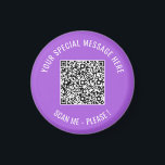 QR-kod - Speciellt magneterbjudande för text Magnet<br><div class="desc">Välj Färg och Teckensnitt - Tecken med Din Speciella QR-kodinfo och Anpassningsbar Text Personlig Modern Magnet Gift - Lägg till QR-kod - Bild eller Logotyp - Bild / Text - Namn eller annan info / message - Ändra storlek och flytta eller ta bort / lägg till Inslag - Bild /...</div>