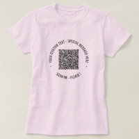 QR-kod - Speciellt textmeddelande T-Shirt-meddelan