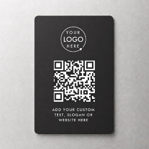 QR-kod Svart företagslogotyp professionell moder Magnet