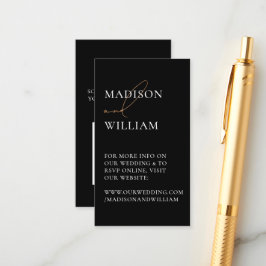 QR-kod, svart, modern, på Bröllop webbplats Tilläggskort