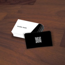 Qr-kod, svart&vit modern konstnär