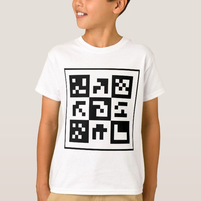qr-kod t shirt (Framsida)