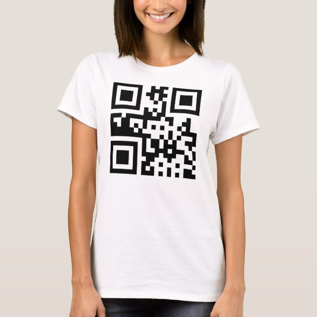 ☮ - QR-kod T-shirt (Framsida)