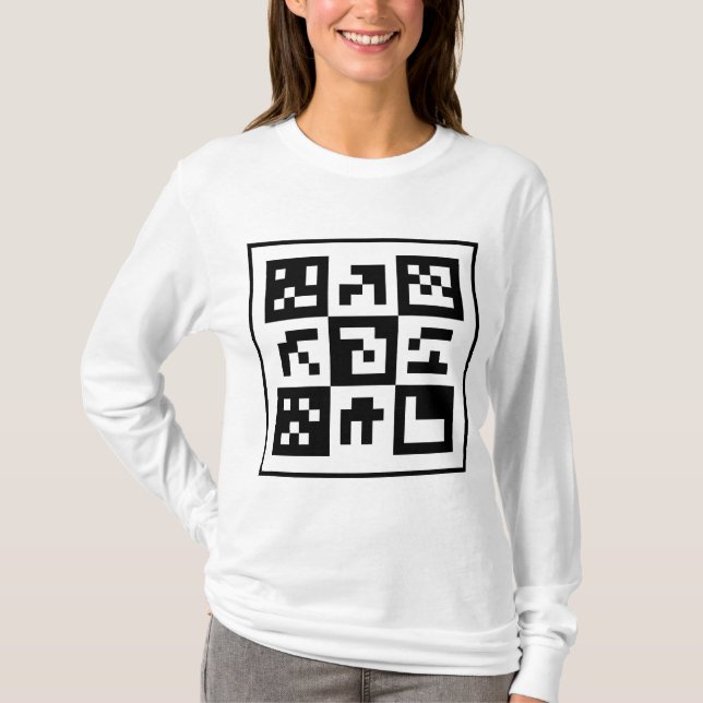 qr-kod t shirt (Framsida)