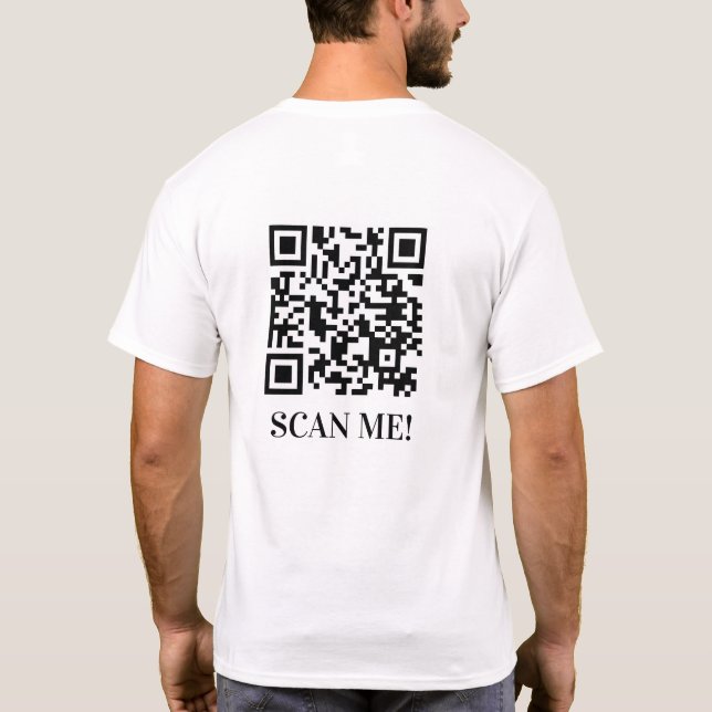 QR-kod T-shirt | Social Media Shirt (Baksida)