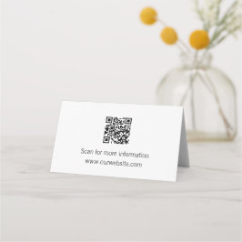QR-kod Tabletop-tecken Placeringskort