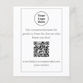 QR-kod Tabletop-Visning Flygblad