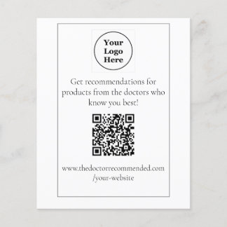 QR-kod Tabletop-Visning Flygblad