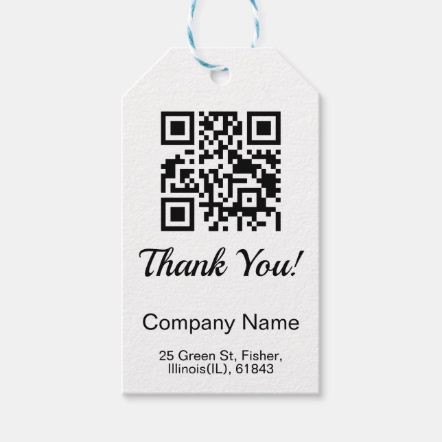 QR-kod - Tack Presentetikett (Framsidan)