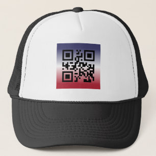 QR-kod® - TALNING: LYCKLIG 4 JULI Keps
