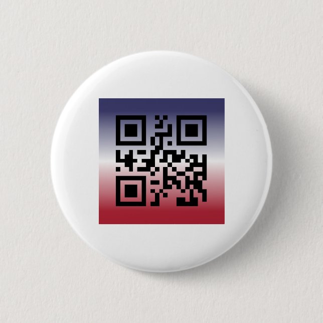 QR-kod® - TALNING: LYCKLIG 4 JULI Knapp (Framsida)