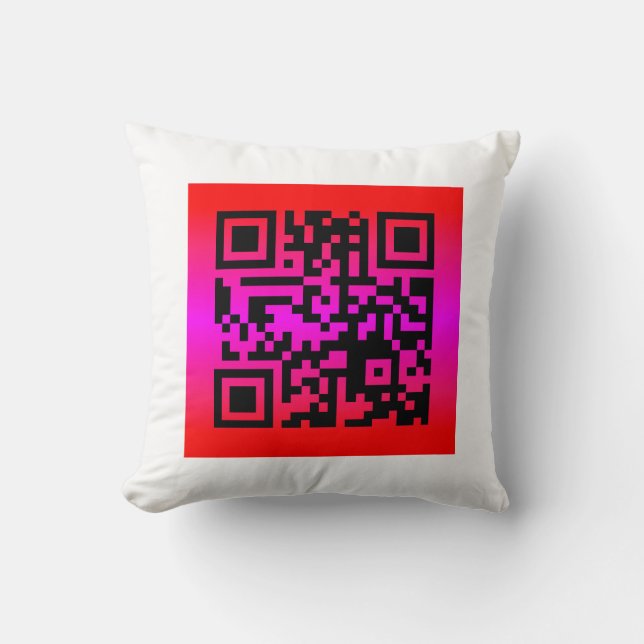 QR-kod® - TALNING: LYCKLIG MOR S DAY Kudde (Framsida)