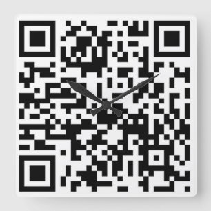 QR-kod - tid är bara en förebild för konceptmännis Fyrkantig Klocka