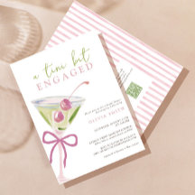 QR-kod Tini Bit Förlovad Martini Bröllopsfest