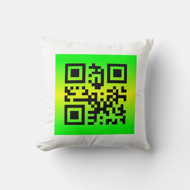 QR-kod® - uppläggning: TACK Kudde (Framsida)