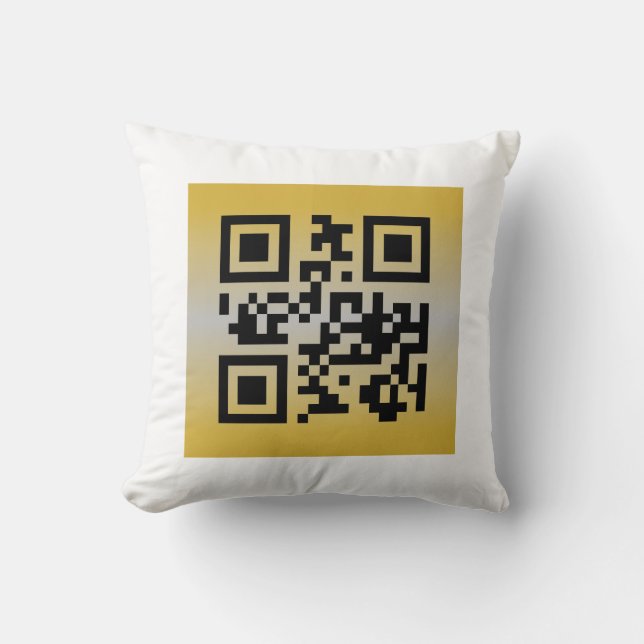 QR-kod® - Utfall: GOTT NYTT ÅR Kudde (Framsida)