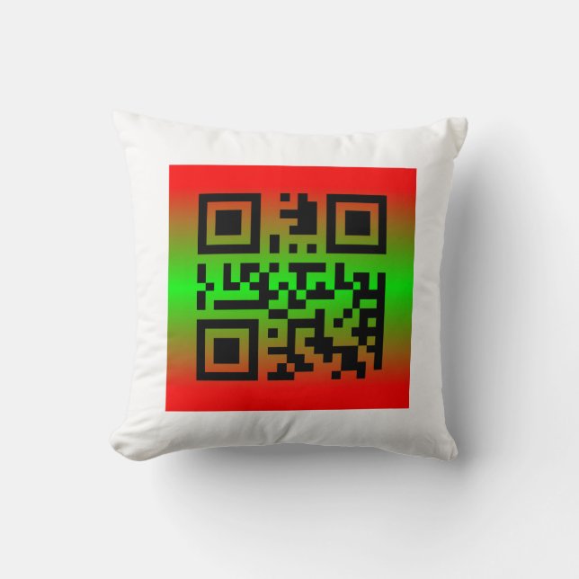 QR-kod® - Utförande: LYCKLIG KWANZAA Kudde (Framsida)