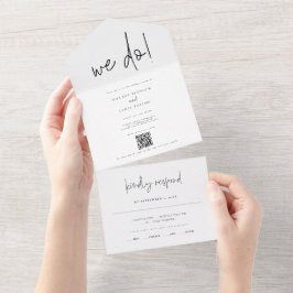 QR-kod Viktigt modernt foto som vi gör Bröllop
