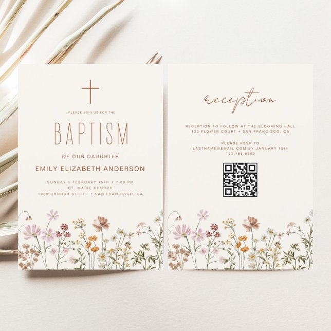 QR-kod Vildblomma Dop Trädgård I Blomning (Skapare uppladdad)