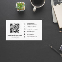 QR-kod Visitenkarte Selbst Gestalten