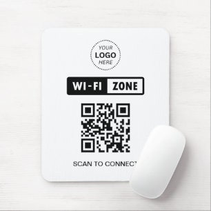 QR-kod WiFi Business Logotyp Scan to Connect Musmatta