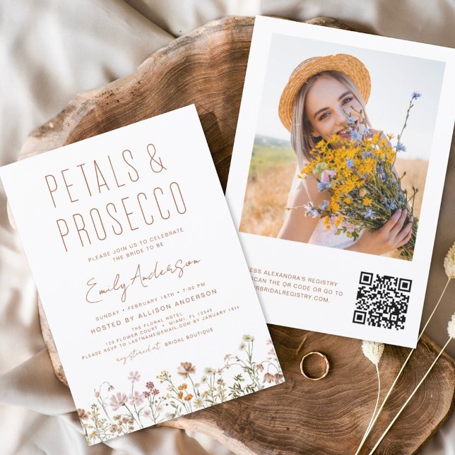 QR-kod WildblomPetals & Prosecco-Möhippa Flygblad (Skapare uppladdad)