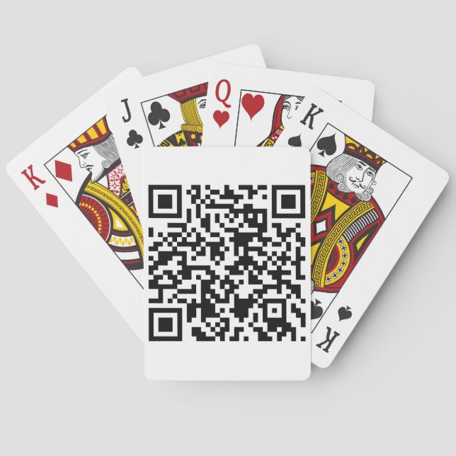 QR-kodade uppspelningskort Casinokort (Baksidan)