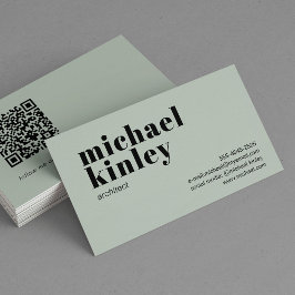 QR-kodbaserad, modern, minimalistisk professionell Visitkort