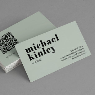 QR-kodbaserad, modern, minimalistisk professionell Visitkort