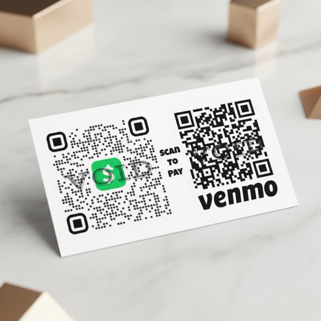 QR-kodbetalning Processaa förenklad Visitkort (QR Code Payment Process Made Easy Business Card)