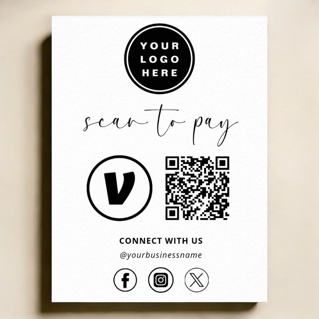 QR-kodbetalning - Sök efter för att Betala Logotyp Poster (Skapare uppladdad)